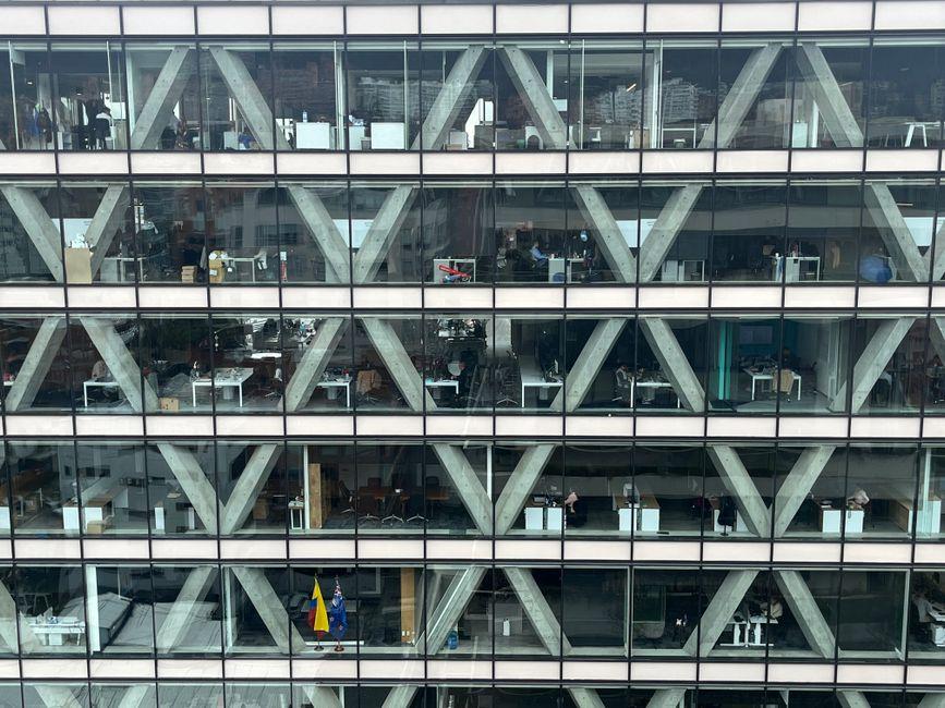 Modern Office Building Facade in Bogota